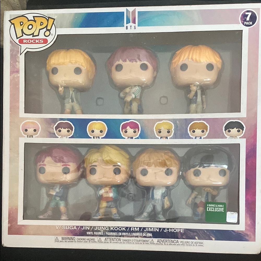 Funko Pop! Rocks BTS 7-Pack Exclusive